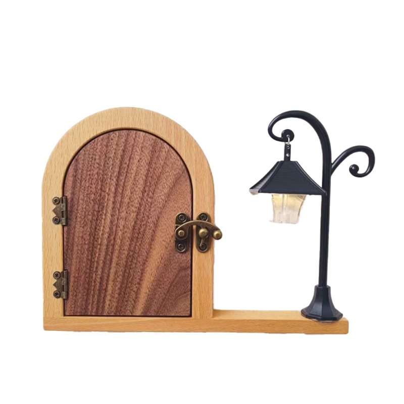 Baby Nursery Outlet - ABBP-Wooden Fairy Door Outlet Cover Plate