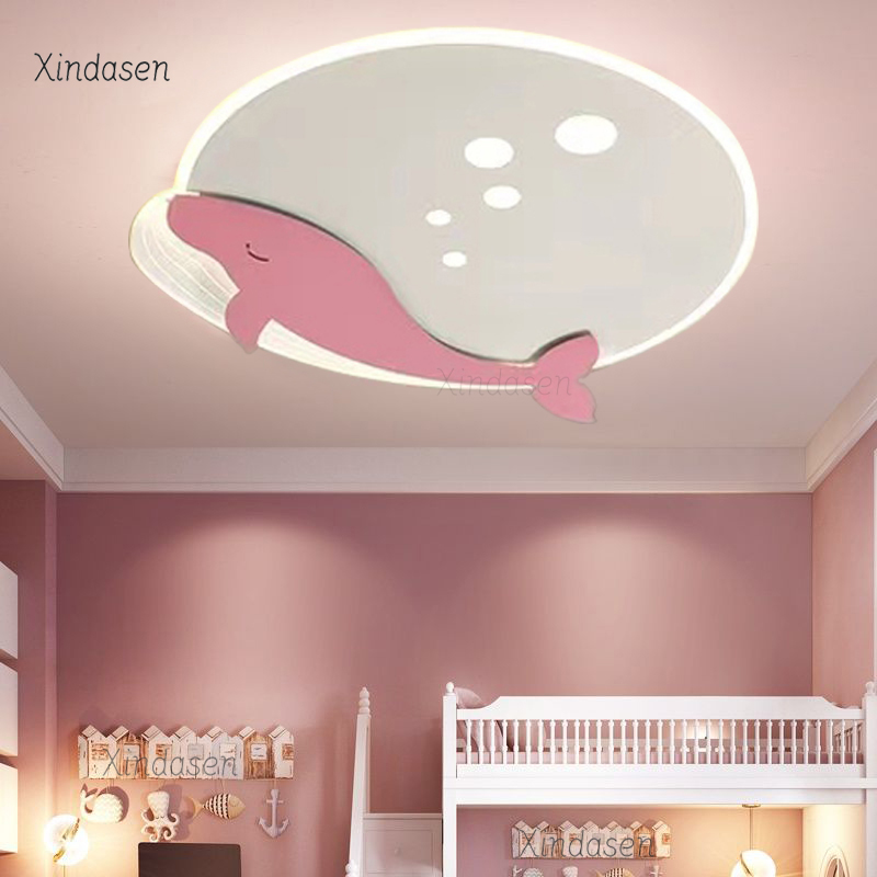 Baby Nursery Ceiling Light - Kids Room Ceiling Light Whale Dolphin