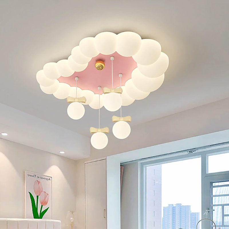 Baby Nursery Ceiling Light - Bubble Ball Cloud Lamp Children's Room