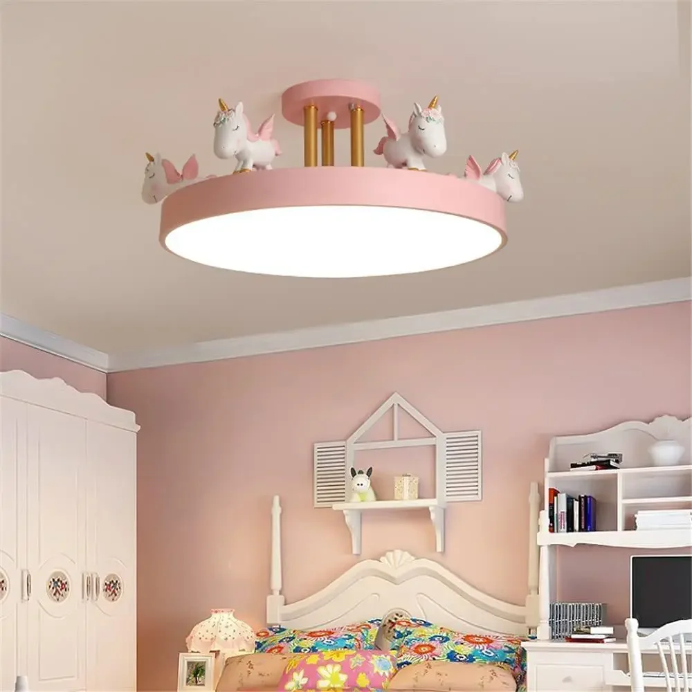 Baby Nursery Ceiling Light - Ceiling Lightings Nordic Round Bedroom Lamp
