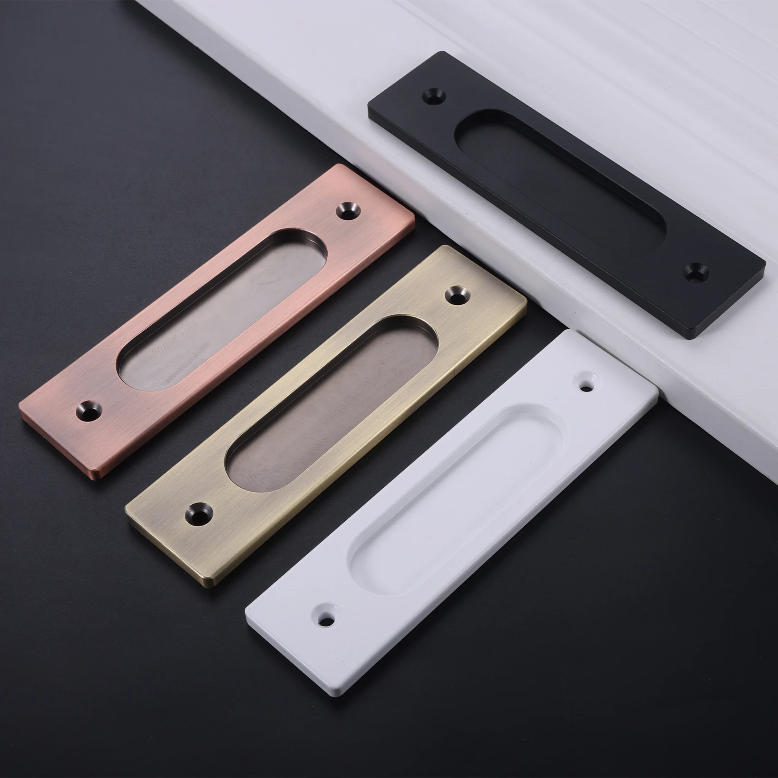 1pc Sliding Door Handle w/scre - Drawer Dresser White ulasan dan harga