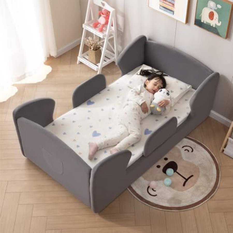 Toddler Bed, Kids Floor Bed wi - Bed Rail Toddler ulasan dan harga