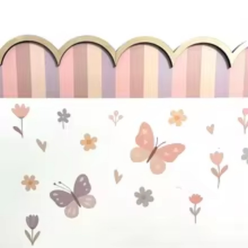 36Pcs Unfinished Wood Trim Mol - Baby Nursery Wall Stickers ulasan dan harga