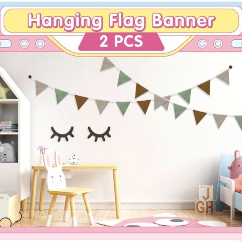 Breathable Cotton Bunting Bann - Baby Nursery Gender Neutral ulasan dan harga