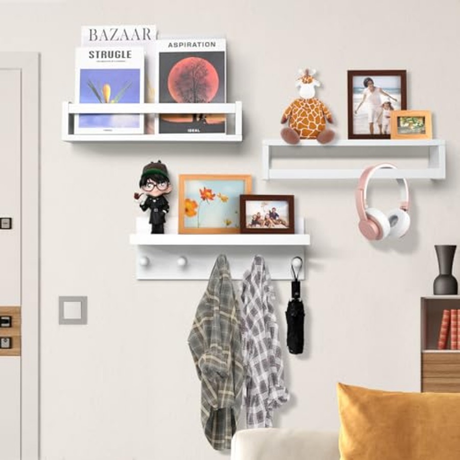 Set of Four Floating Book Shel - Baby Nursery Books ulasan dan harga