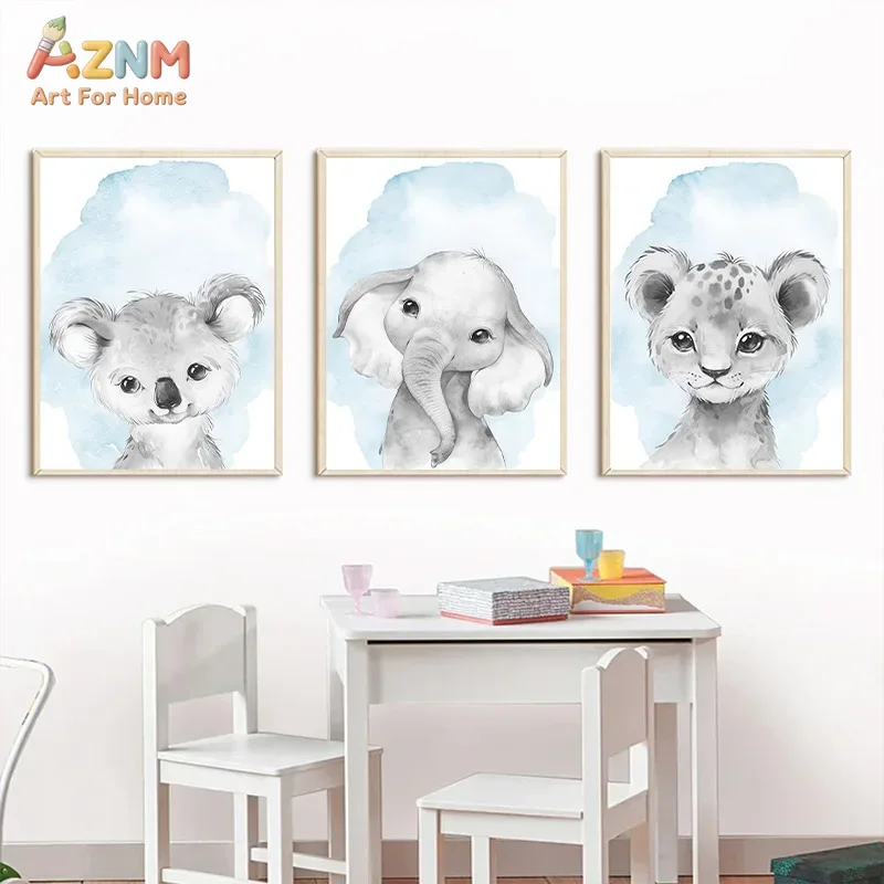 Baby Wild Animal Room Decorati - Baby Nursery Elephant ulasan dan harga