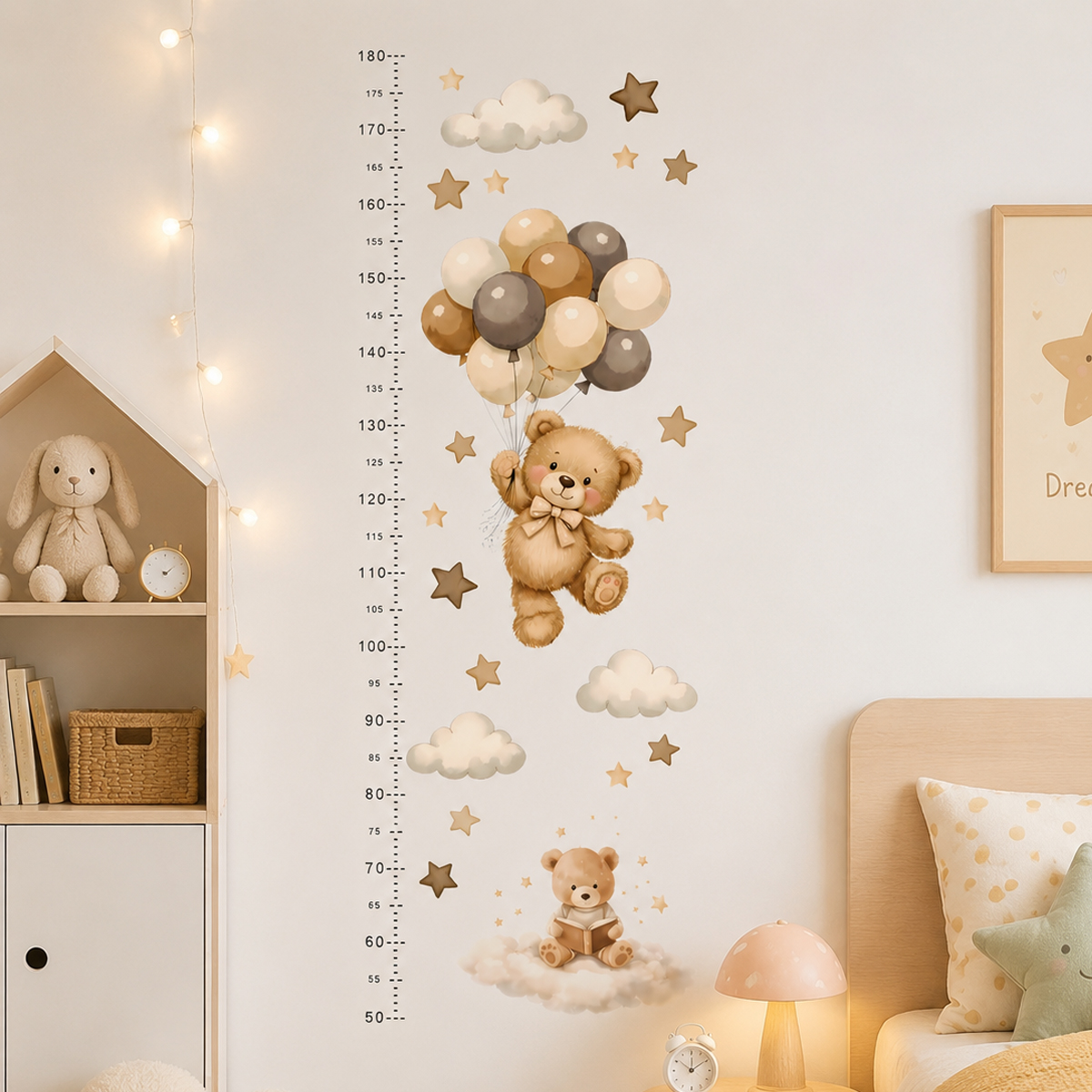 Bohemia Cute Bear Height Chart - Baby Nursery Wall Stickers ulasan dan harga