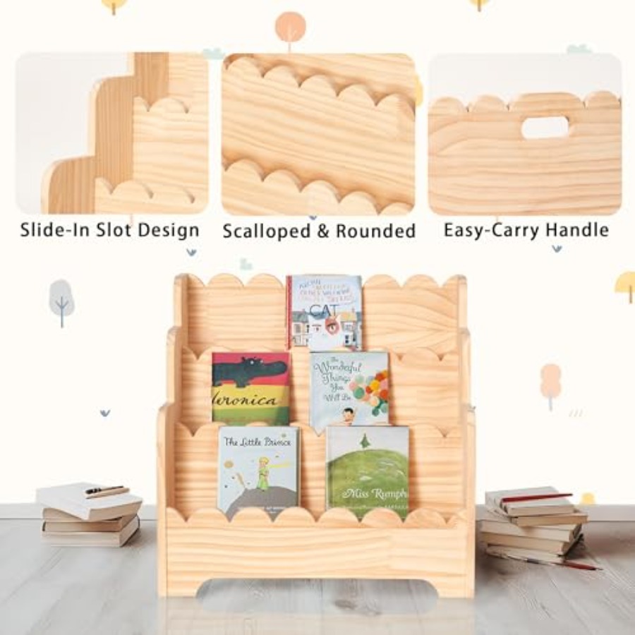 Bookshelf Storage 3-Tier Book  - Baby Nursery Books ulasan dan harga
