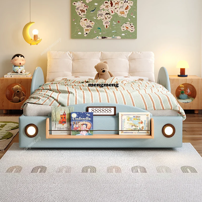 AB03Simple Car Shape Kids Beds - Bed Rail Toddler ulasan dan harga