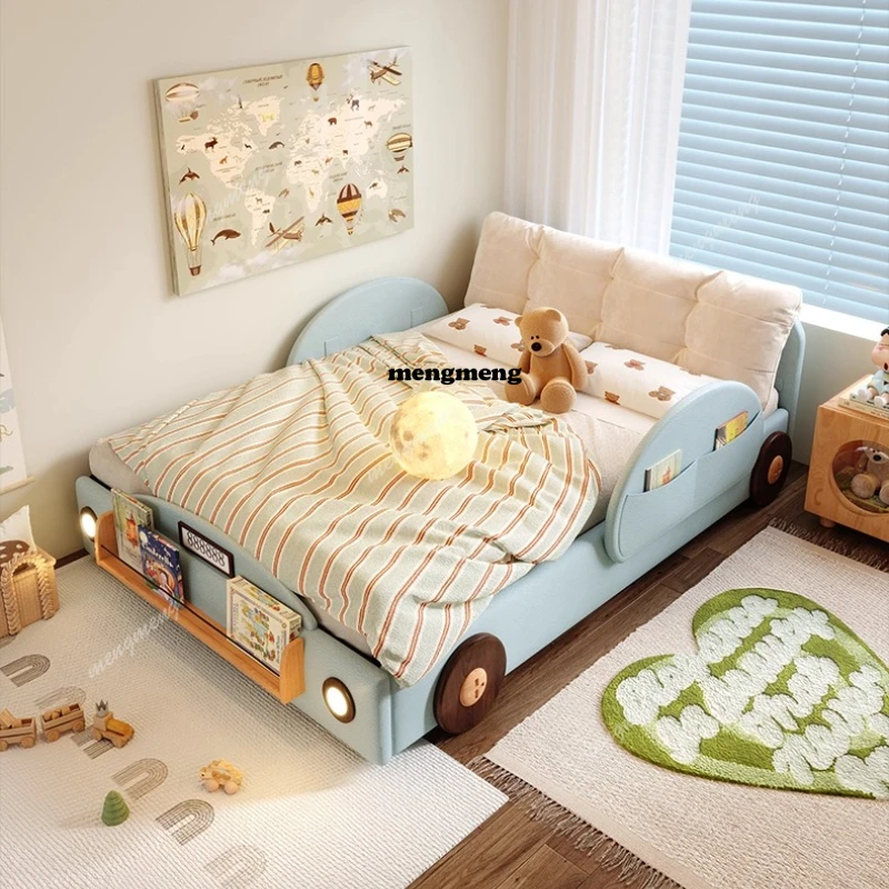 AB03Simple Car Shape Kids Beds - Bed Rail Toddler ulasan dan harga