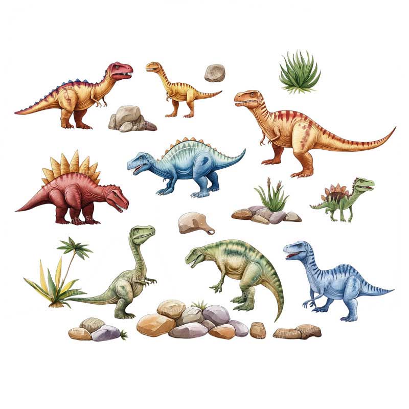Dinosaur Wall Sticker Baby Kid - Baby Nursery Mural Wallpaper ulasan dan harga