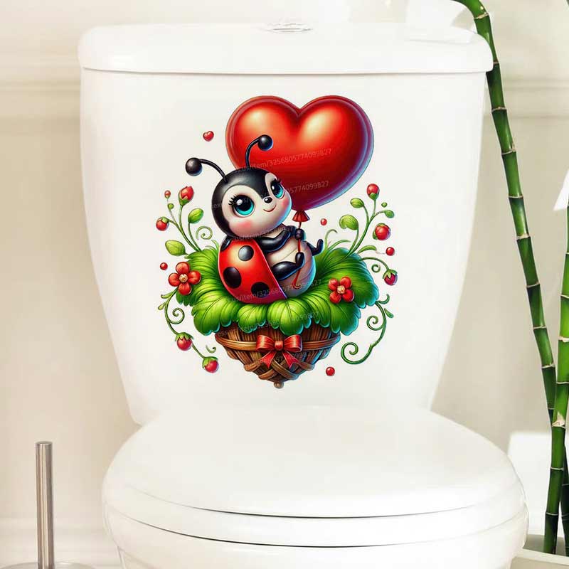 Cute Ladybug Wall Sticker Baby - Baby Nursery Mural Wallpaper ulasan dan harga