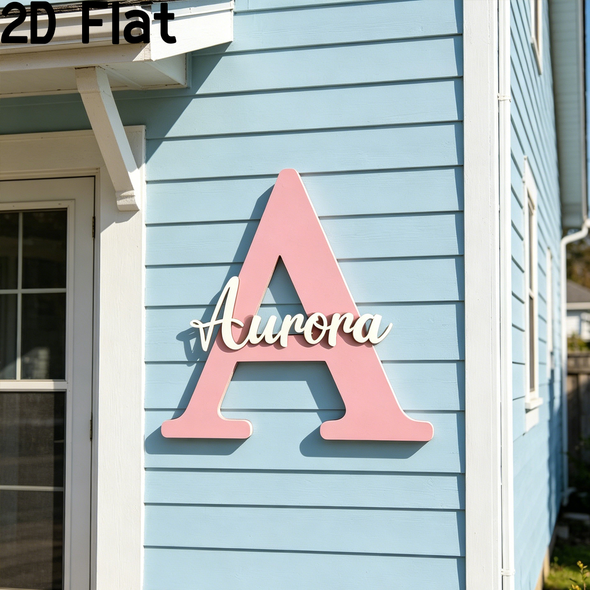 1Pc Custom Pink Alphabet A Woo - Baby Nursery Pink ulasan dan harga