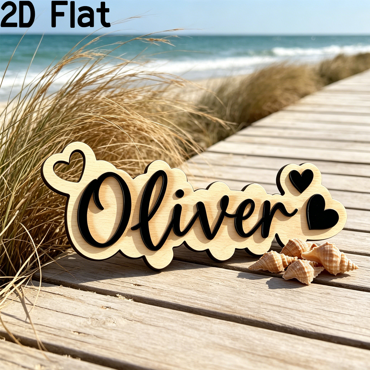 1Pc Custom Love Decor Wooden A - Baby Nursery Name ulasan dan harga