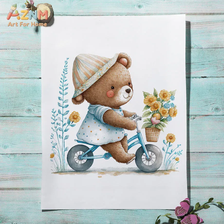 AZNM Watercolor Cute Safari An - Baby Nursery Elephant ulasan dan harga