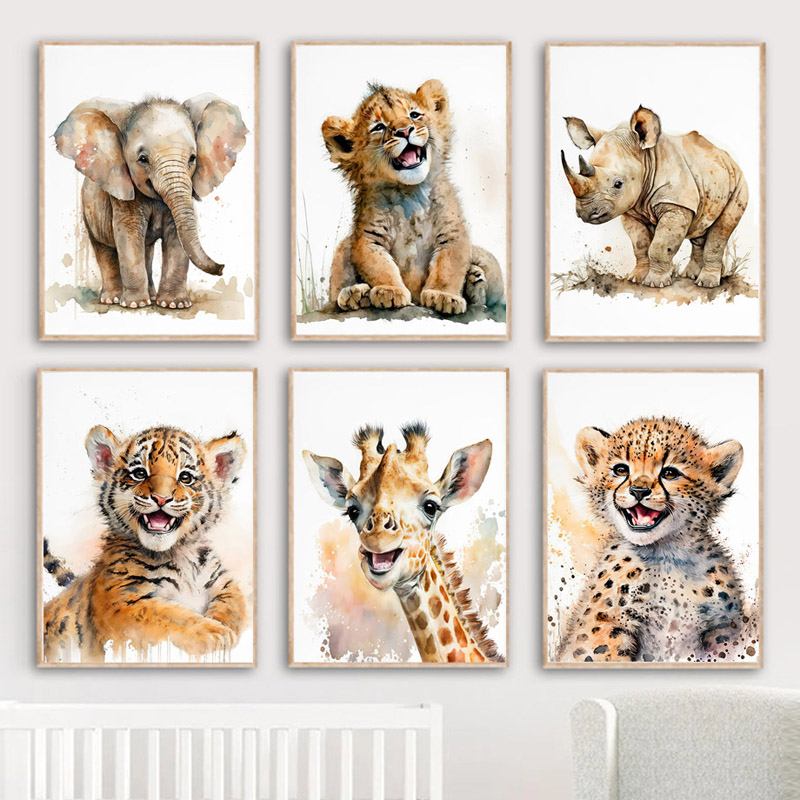 Elephant Giraffe Lion Tiger Ze - Baby Nursery Elephant ulasan dan harga