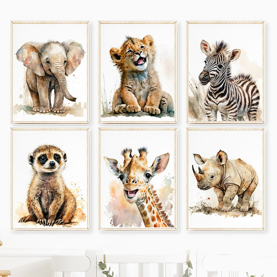 Elephant Giraffe Lion Tiger Ze - Baby Nursery Elephant ulasan dan harga