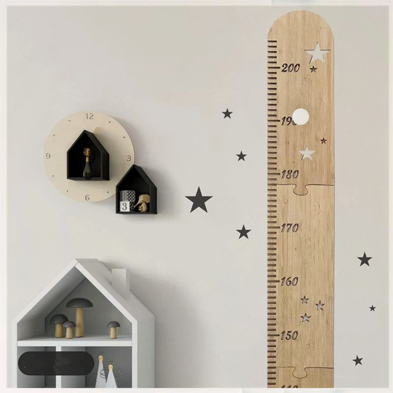 5 Sheets Nordic Wooden Kids He - Baby Nursery Stickers ulasan dan harga
