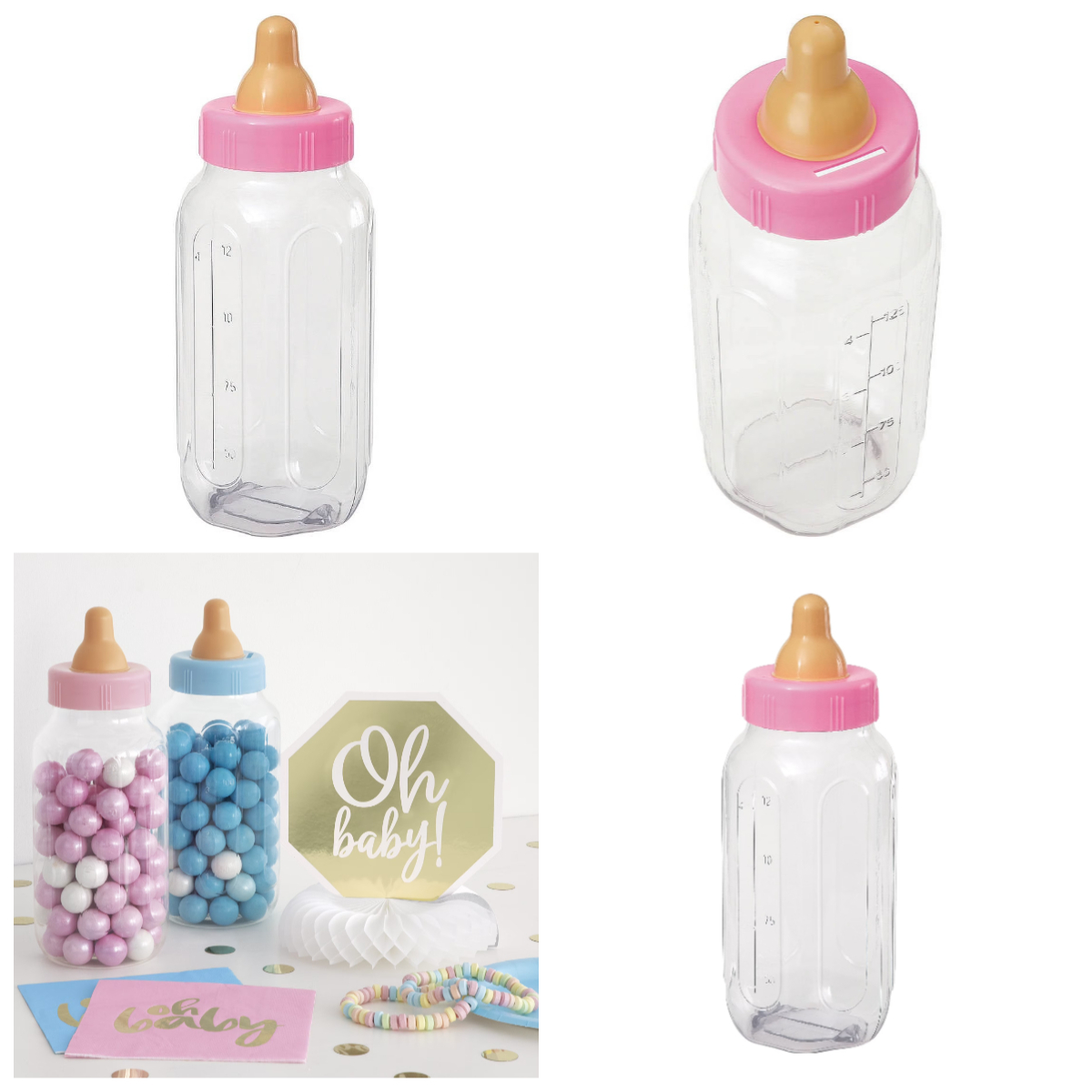 11 Inch Pink Plastic Baby Bott - Baby Nursery Pink ulasan dan harga