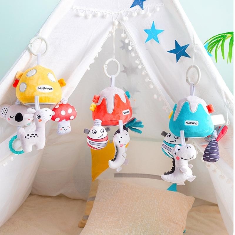 QX2D Plush Animal Crib Toy Pul - Crib Mobile Musical ulasan dan harga