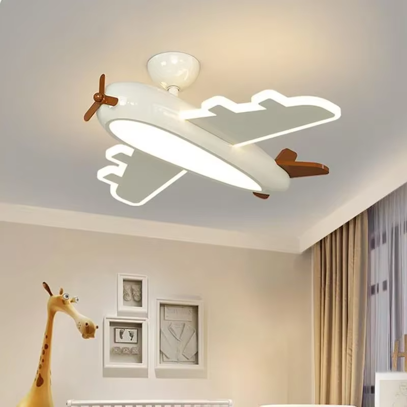 Cartoon Airplane Ceiling Lamp  - Baby Nursery Ceiling Light ulasan dan harga