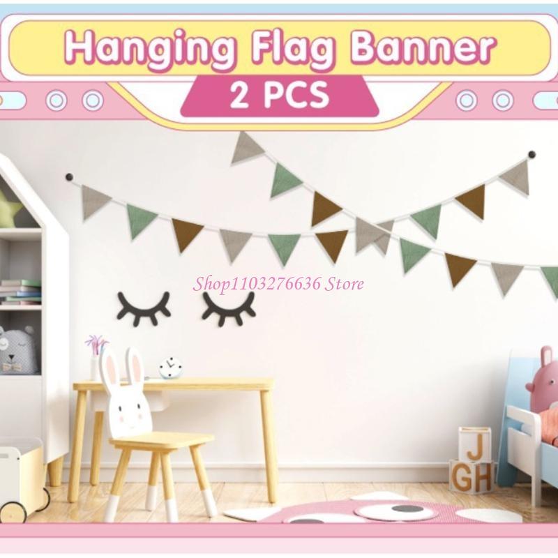 R6FD Soft Fabric Bunting Banne - Baby Nursery Gender Neutral ulasan dan harga