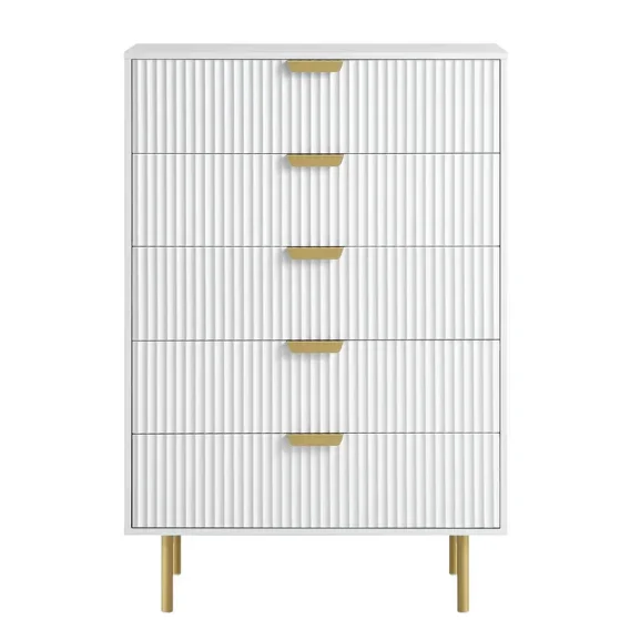 A Modern Style Large Storage S - Drawer Dresser White ulasan dan harga
