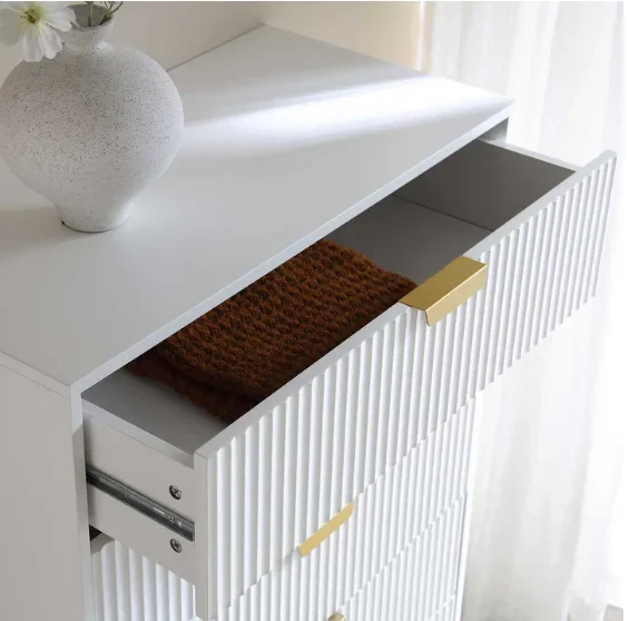 A Modern Style Large Storage S - Drawer Dresser White ulasan dan harga