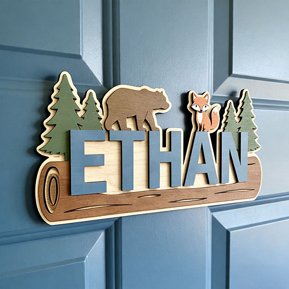 Woodland Forest Animal Persona - Baby Nursery Name ulasan dan harga