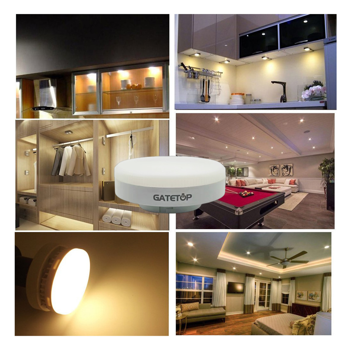 4-20PCS LED cabinet light ward - Drawer Dresser White ulasan dan harga