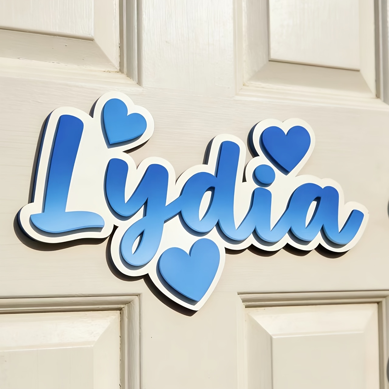 Personalized Gradient Heart Na - Baby Nursery Name ulasan dan harga
