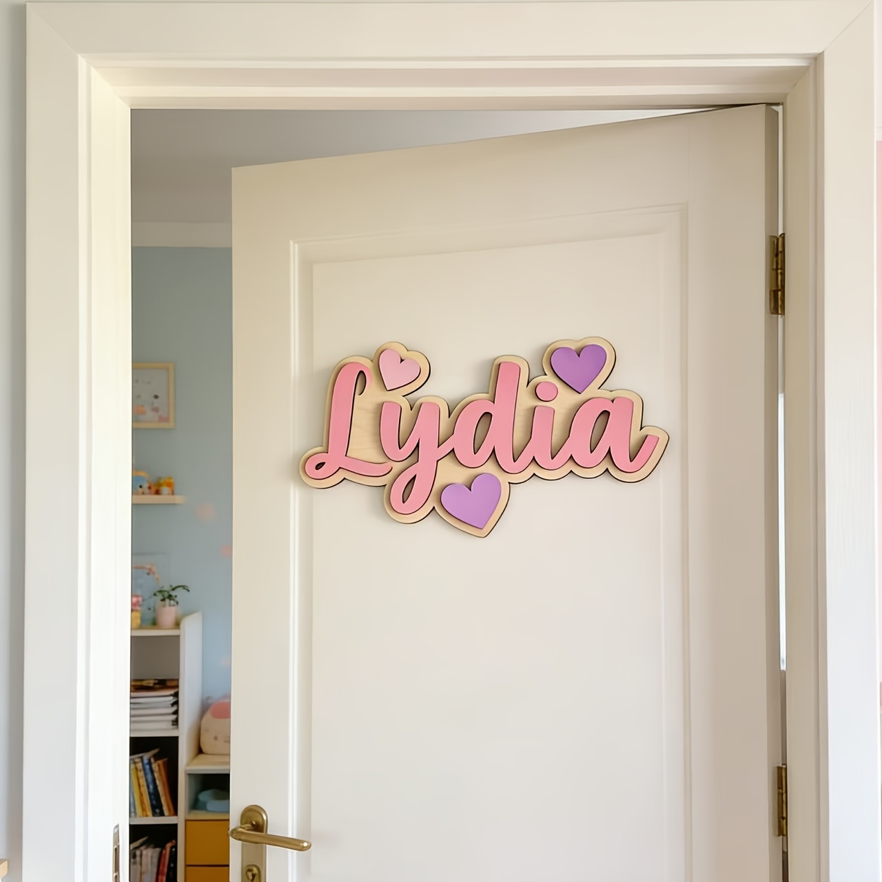 Personalized Gradient Heart Na - Baby Nursery Name ulasan dan harga