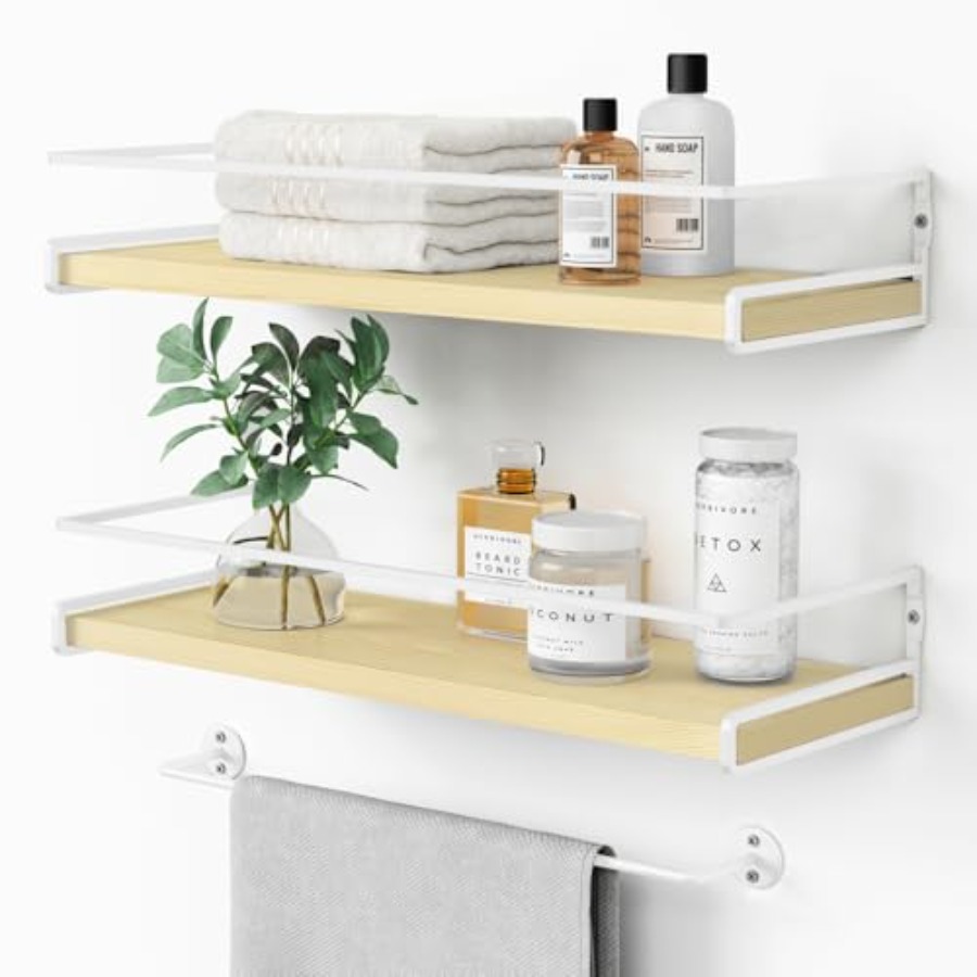 Floating Shelves for Wall with - Baby Nursery Books ulasan dan harga