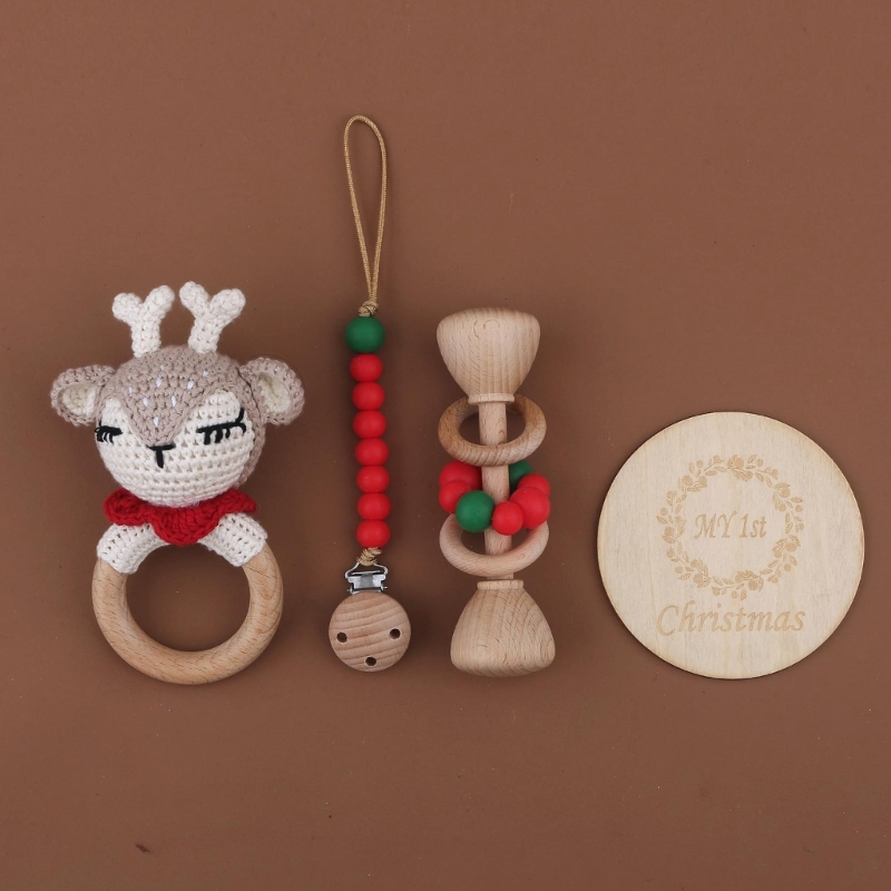 1 Set Crochet Bunny Baby Rattl - Crib Mobile Musical ulasan dan harga