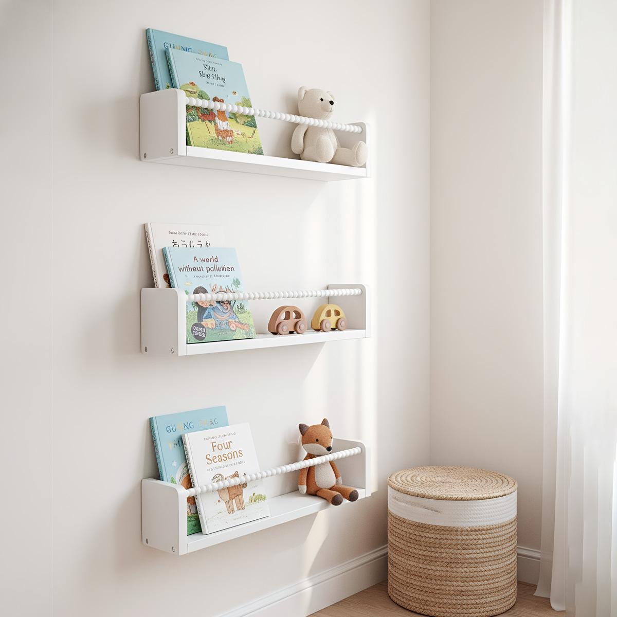 Nursery Book Shelves ,15.7 Inc - Baby Nursery Books ulasan dan harga
