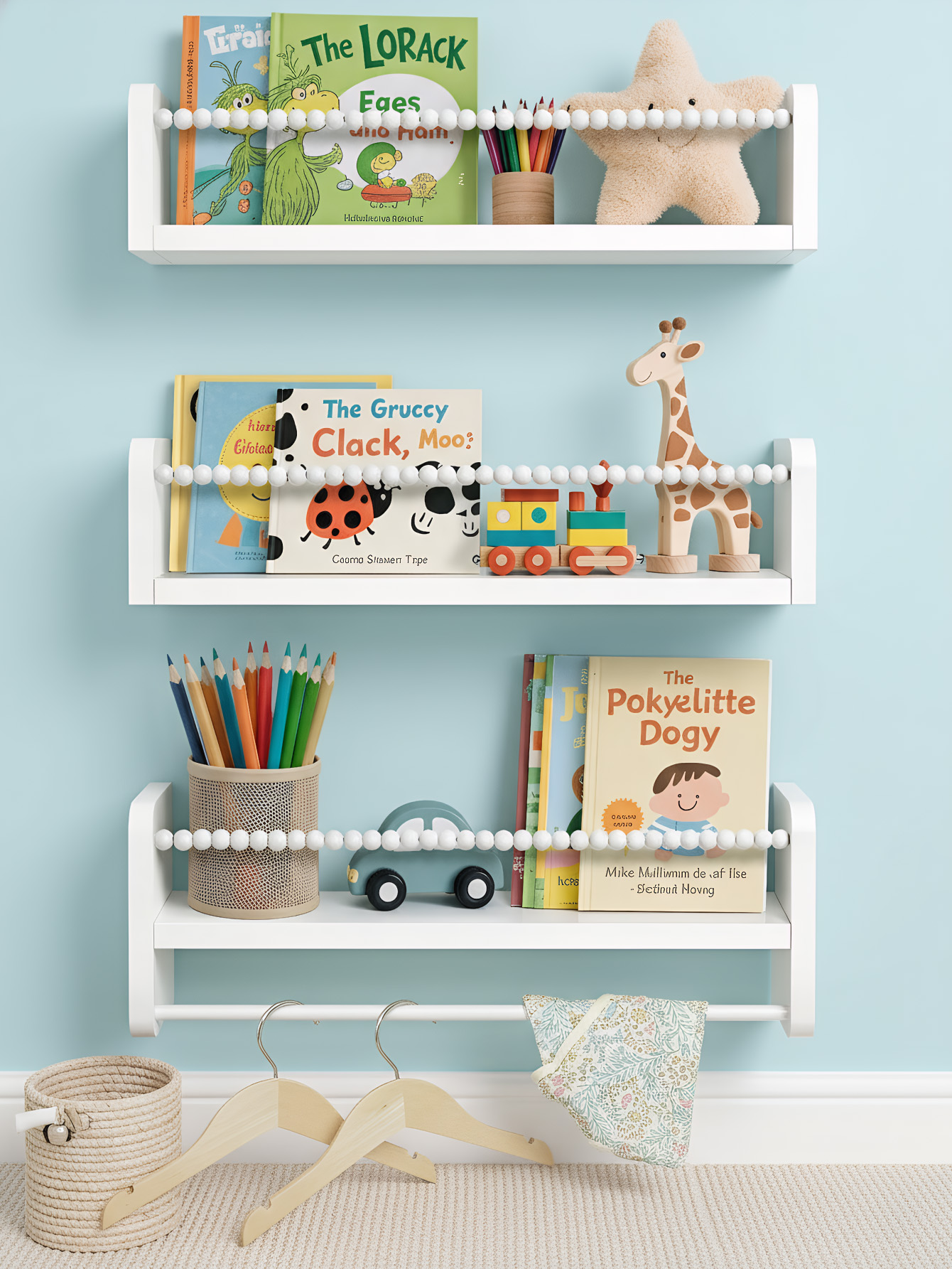 Nursery Book Shelves ,15.7 Inc - Baby Nursery Books ulasan dan harga