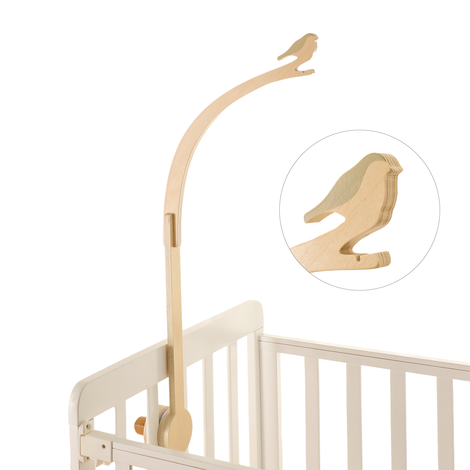 Baby Wooden Little Birdie Bed  - Crib Mobile Musical ulasan dan harga