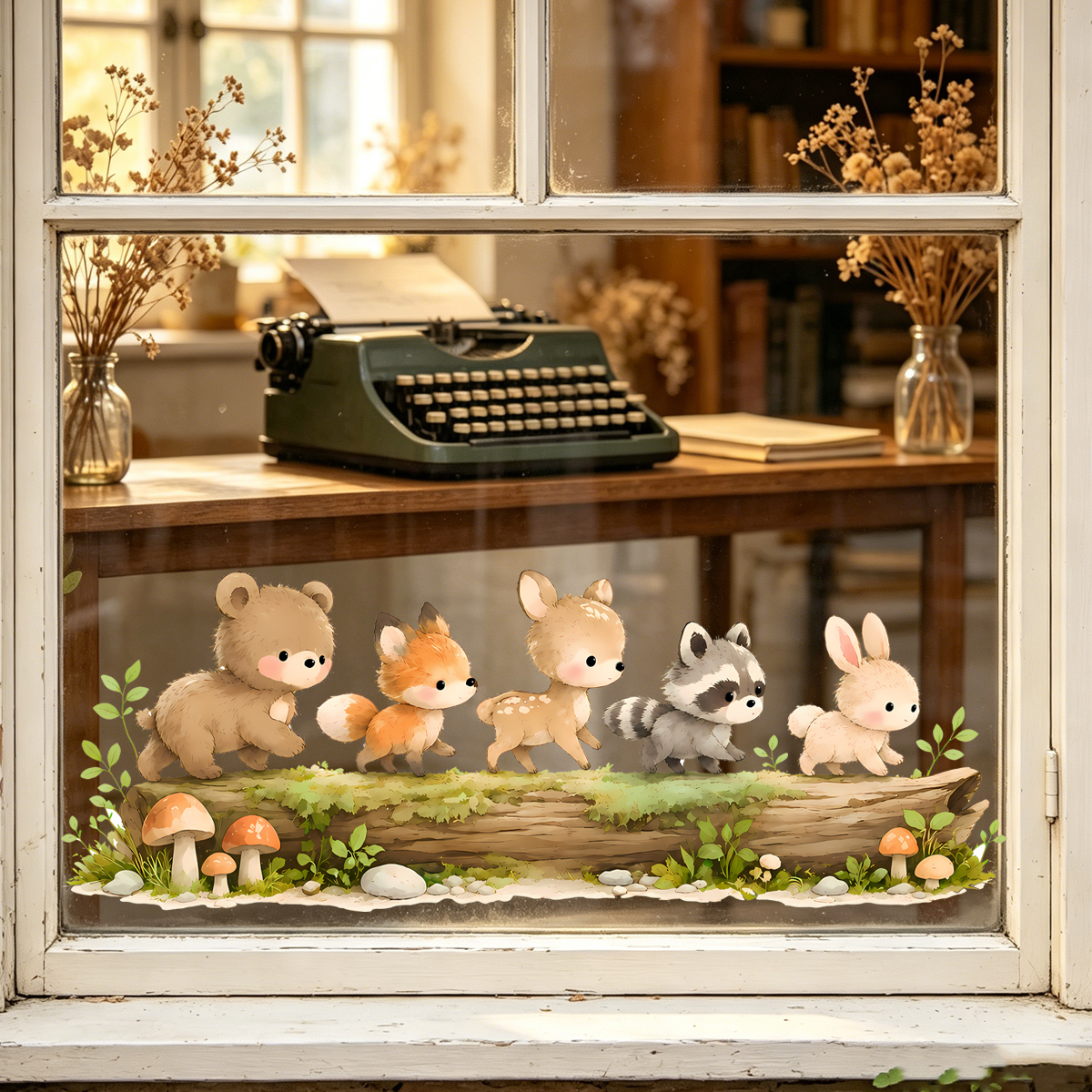 Nursery Forest Animals Window  - Baby Nursery Stickers ulasan dan harga