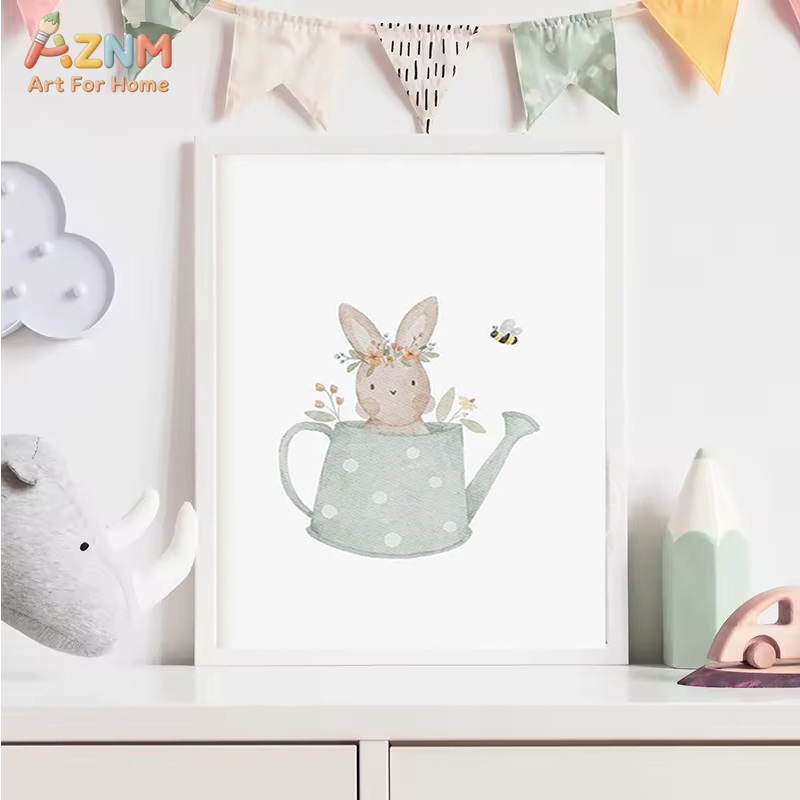 AZNM Watercolor Neutral Baby A - Baby Nursery Gender Neutral ulasan dan harga