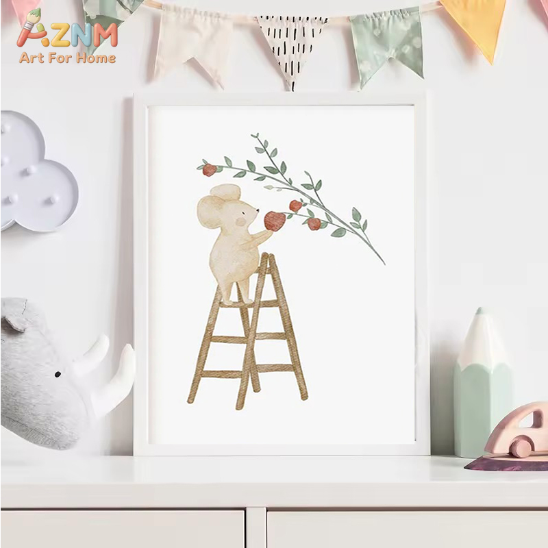 AZNM Watercolor Neutral Baby A - Baby Nursery Gender Neutral ulasan dan harga