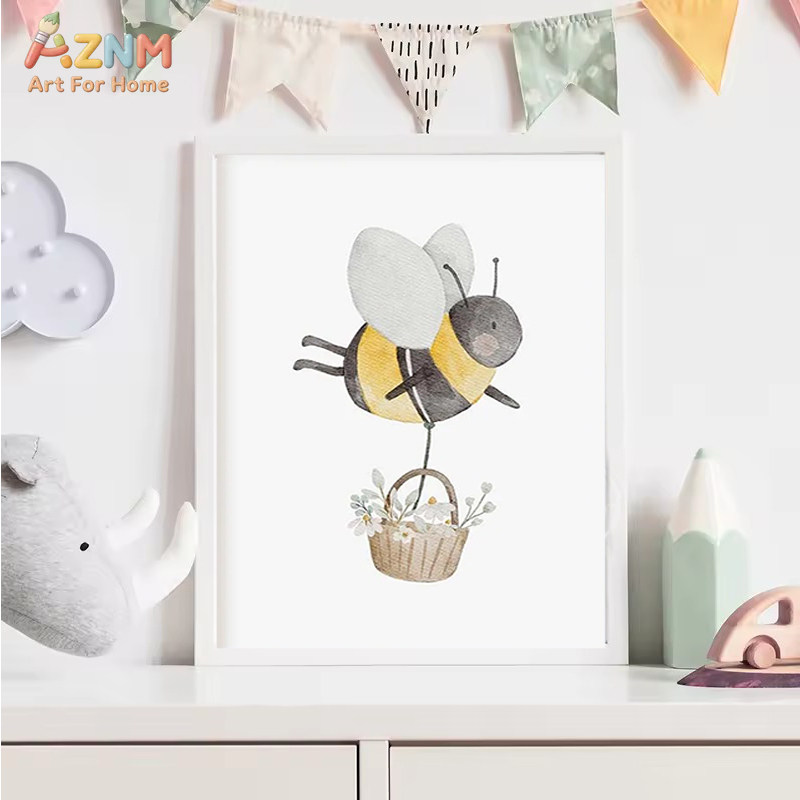 AZNM Watercolor Neutral Baby A - Baby Nursery Gender Neutral ulasan dan harga