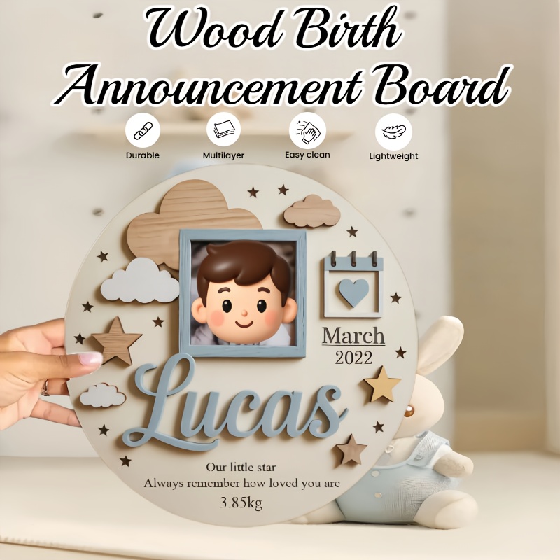 Personalized Baby Photo Frame, - Baby Nursery Name ulasan dan harga