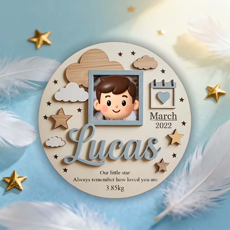 Personalized Baby Photo Frame, - Baby Nursery Name ulasan dan harga