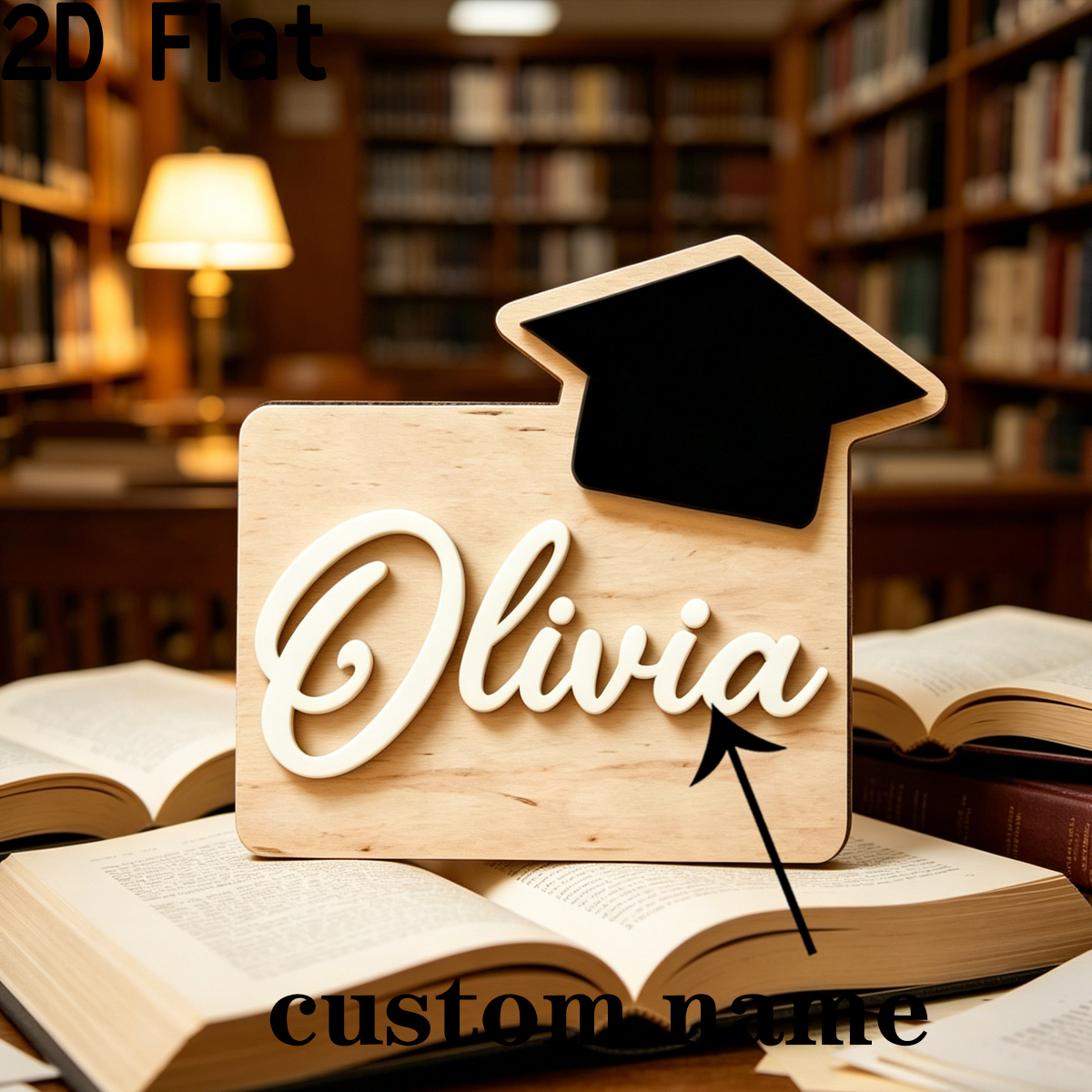 1Pc Custom Name Graduation Sea - Baby Nursery Name ulasan dan harga