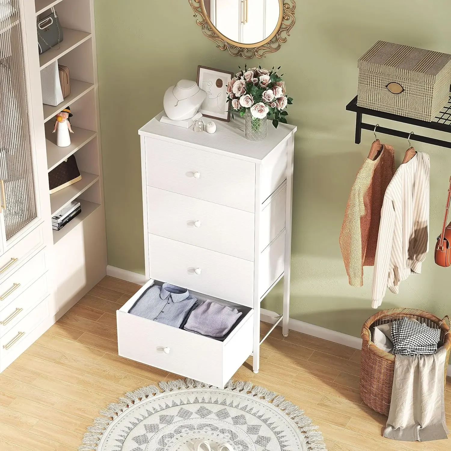 Small White Dresser for Bedroo - Drawer Dresser White ulasan dan harga