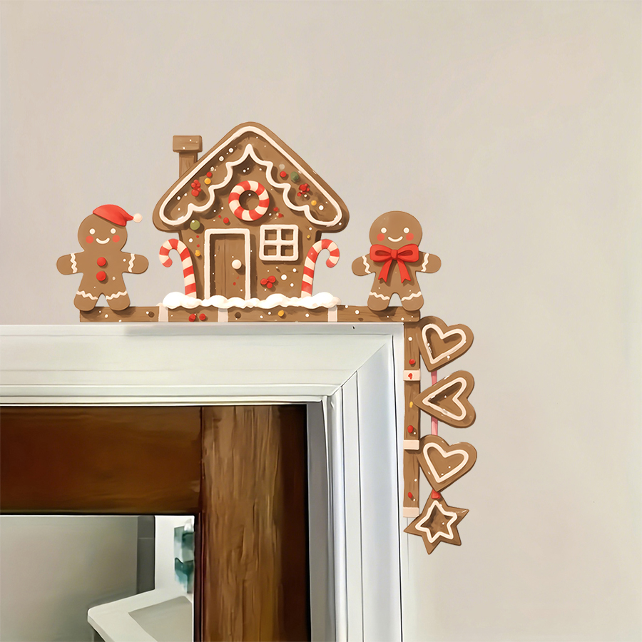Gingerbread House & Man Christ - Baby Nursery Wall Stickers ulasan dan harga
