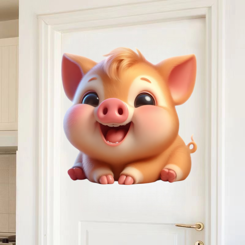 Cute piggy Wall Sticker Baby K - Baby Nursery Mural Wallpaper ulasan dan harga