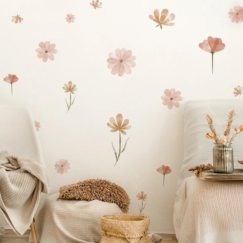 Boho Flowers Wall Stickers Chi - Baby Nursery Stickers ulasan dan harga