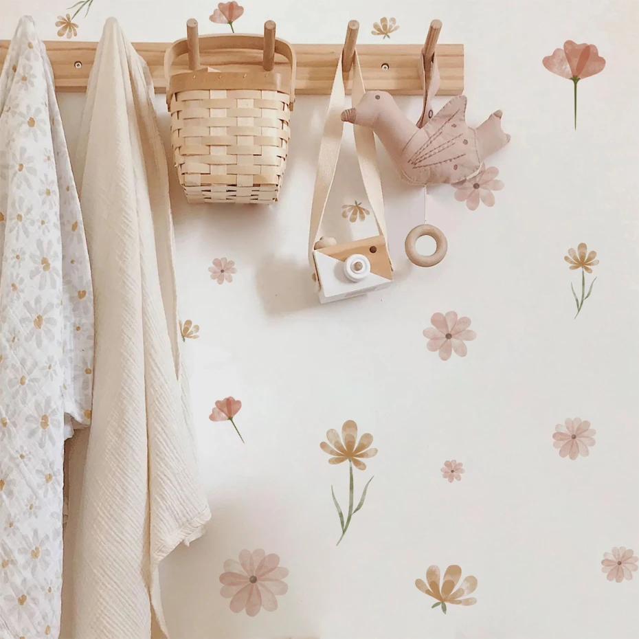 Boho Flowers Wall Stickers Chi - Baby Nursery Stickers ulasan dan harga