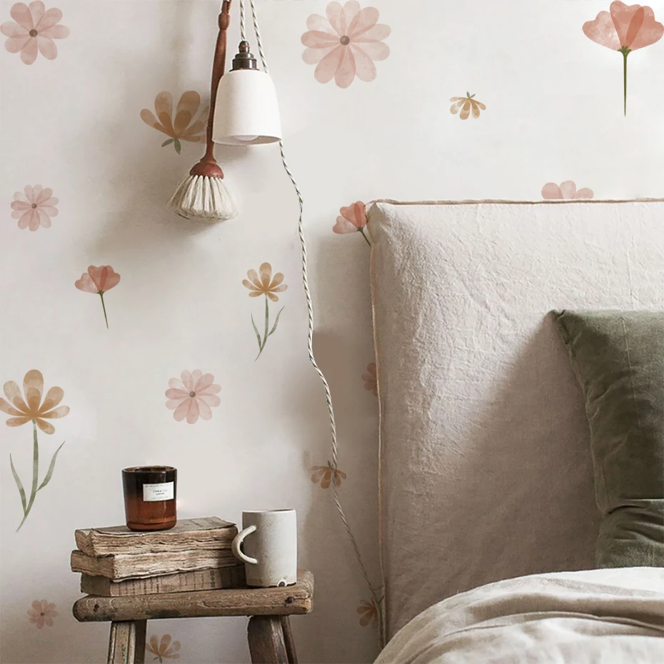 Boho Flowers Wall Stickers Chi - Baby Nursery Stickers ulasan dan harga